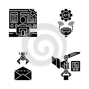 RPA glyph icons set