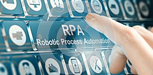 RPA, Robotic Process Automation Concept