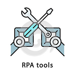 RPA tools color icon