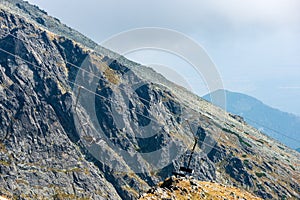 Rpcky mountain top details in slovakian Tatra