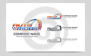 Rpm automotive logo design. Editable logo design