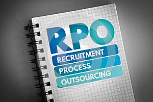 RPO - Recruitment Process Outsourcing acronym