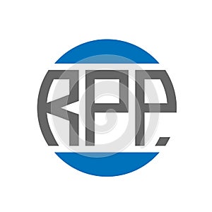 RPP letter logo design on white background. RPP creative initials circle logo concept. RPP letter design
