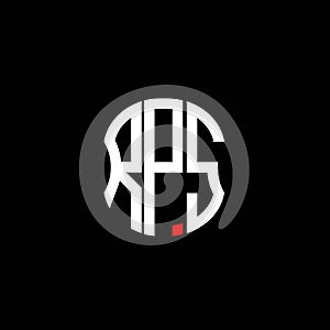 RPS letter logo abstract creative design.