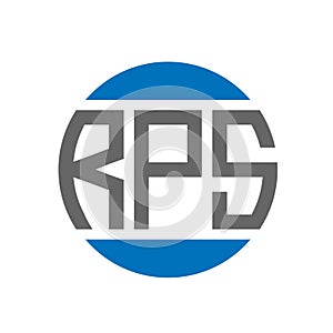 RPS letter logo design on white background. RPS creative initials circle logo concept. RPS letter design