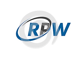 RPW letter creative modern elegant logo design