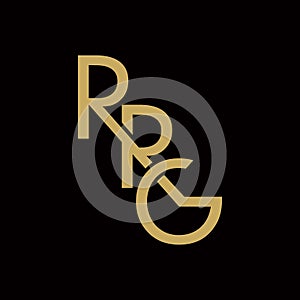 Rrg logo , alphabet logo vector