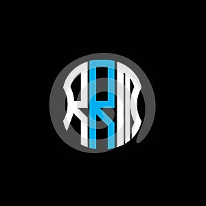 RRM letter logo abstract creative design.