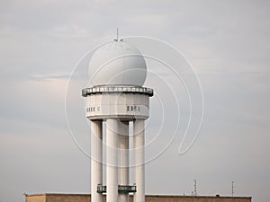 RRP 117 Radar Tower In Public Park Tempelhofer Feld, Former Tempelhof Airport In Berlin, Germany