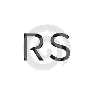 rs initial letter vector logo icon
