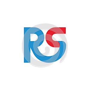 Rs letter icon business vector design