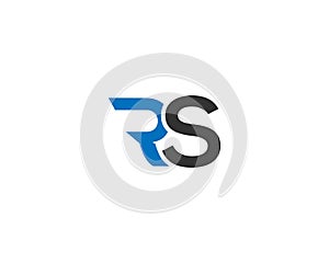 RS Letter Simple Creative Logo