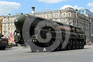 The RS-24 Yars or Topol-MR is a Russian MIRV-equipped, thermonuclear weapon intercontinental ballistic missile photo