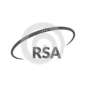 RSA letter logo design on white background. Creative modern RSA letter logo design. Vector design