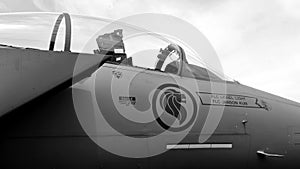 RSAF F-15SG Strike Eagle on display