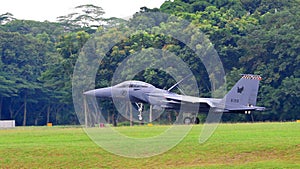 RSAF F-15SG Strike Eagle landing