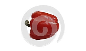 Rsd bell pepper on white background