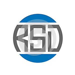 RSD letter logo design on white background. RSD creative initials circle logo concept. RSD letter design