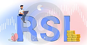 RSI Relative Strength Index acronym Indicator technical analysis Cryptocurrency