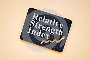 RSI Relative Strength Index words on the plate.