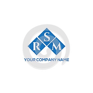 RSM letter logo design on white background. RSM creative initials letter logo concept. RSM letter design