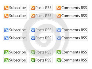 RSS Buttons EPS