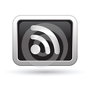 Rss icon on the button