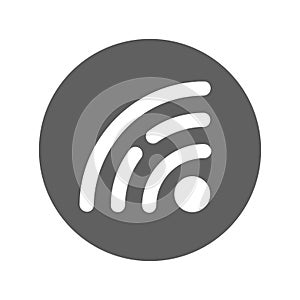 RSS News Feed Icon / gray color