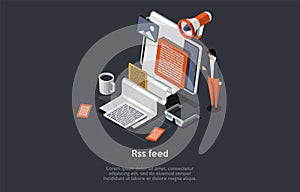 RSS, RDF Site Summary or Really Simple Syndication, Web Feed Allows Users and Applications To Access Updates to Websites