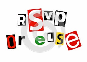 Rsvp or else photo