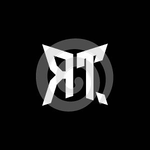 RT Logo Monogram Geometric Shape Style