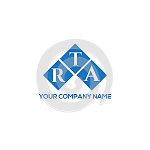 RTA letter logo design on white background. RTA creative initials letter logo concept. RTA letter design.RTA letter logo design on