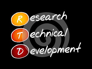 RTD - Research Technical Development