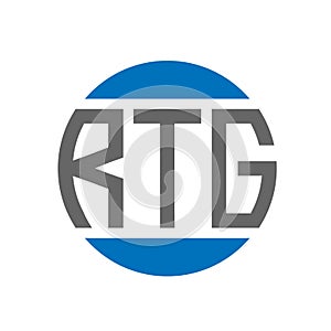 RTG letter logo design on white background. RTG creative initials circle logo concept. RTG letter design
