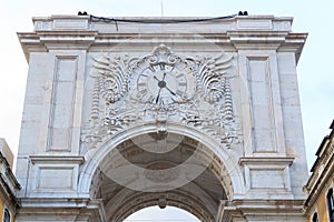 Rua Augusta Arch Backside in Lisbon