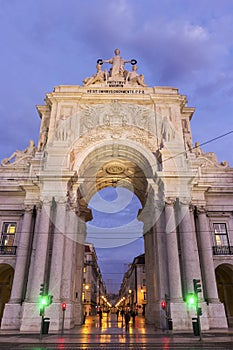 Rua Augusta Arch in Lisbon