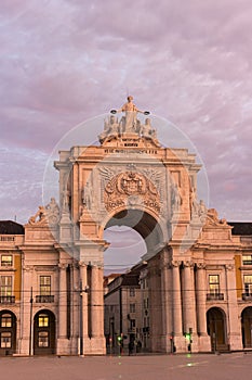 Rua Augusta Arch in Lisbon