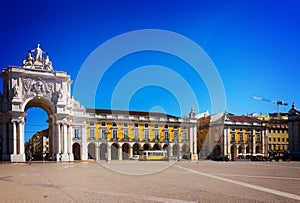 Rua Augusta Arch in Lisbon, Portugal