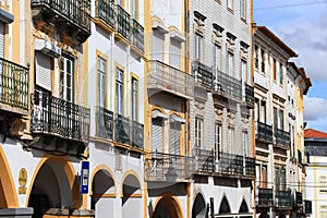 Rua da Republica street in Evora