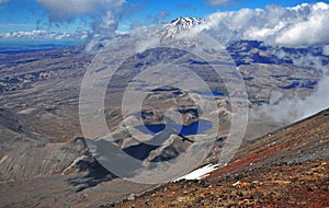 Ruapehu from Mount Ngauruhoe, New Zealand