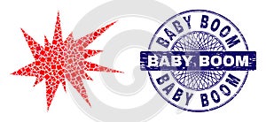 Rubber Baby Boom Seal and Geometric Boom Mosaic