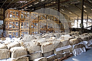 Rubber Bales in Warehouse photo