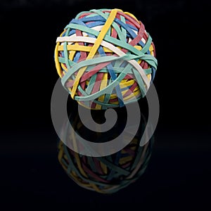 Rubber band ball