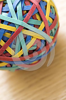 Rubber band ball.