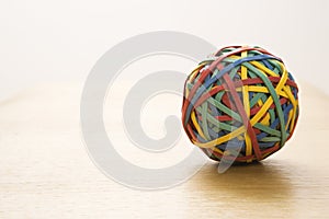 Rubber band ball.