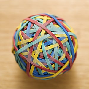 Rubber band ball.