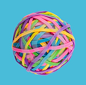 Rubber band ball
