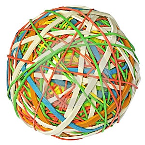 Rubber bands ball