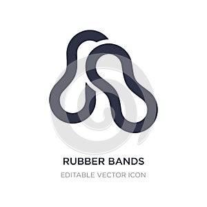 rubber bands icon on white background. Simple element illustration from Tools and utensils concept