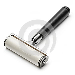 Brayer roller on white background